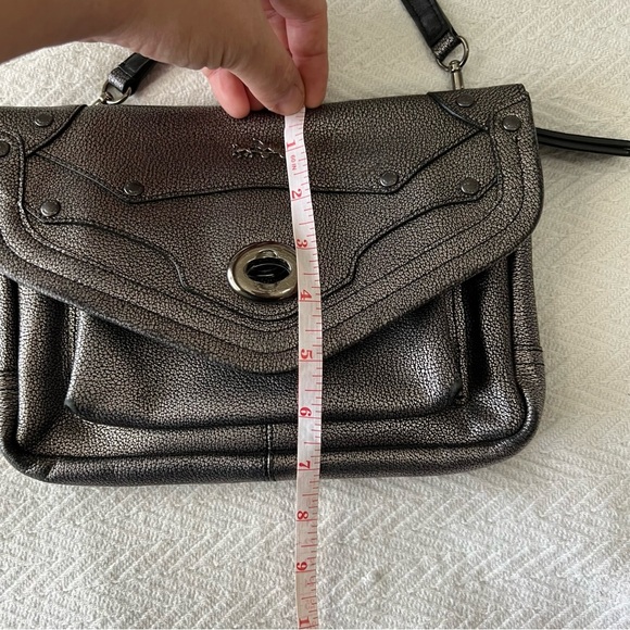 COACH Rhyder Crossbody Gunmetal Pebble Leather - Picture 11 of 13